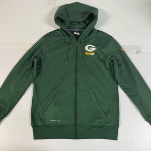 Nike Therma-FIT Green Bay Packers NFL On Field Hoodie Men’s L
